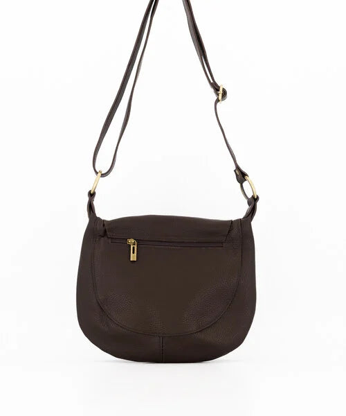 LOD of Love – Rhode Classic Grain Crossbody tassen Donkerbruin