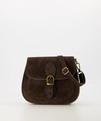 LOD of Love - Sola Suede Crossbody tassen Donkerbruin