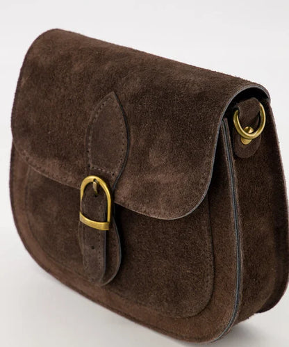 LOD of Love - Sola Suede Crossbody tassen Donkerbruin