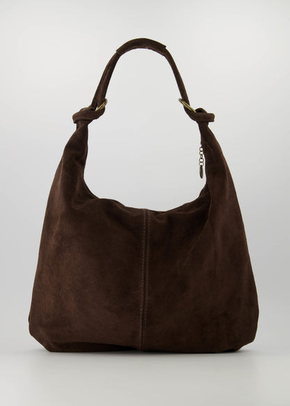 LOD of Love - Suez Suede Tas Beige Donkerbruin