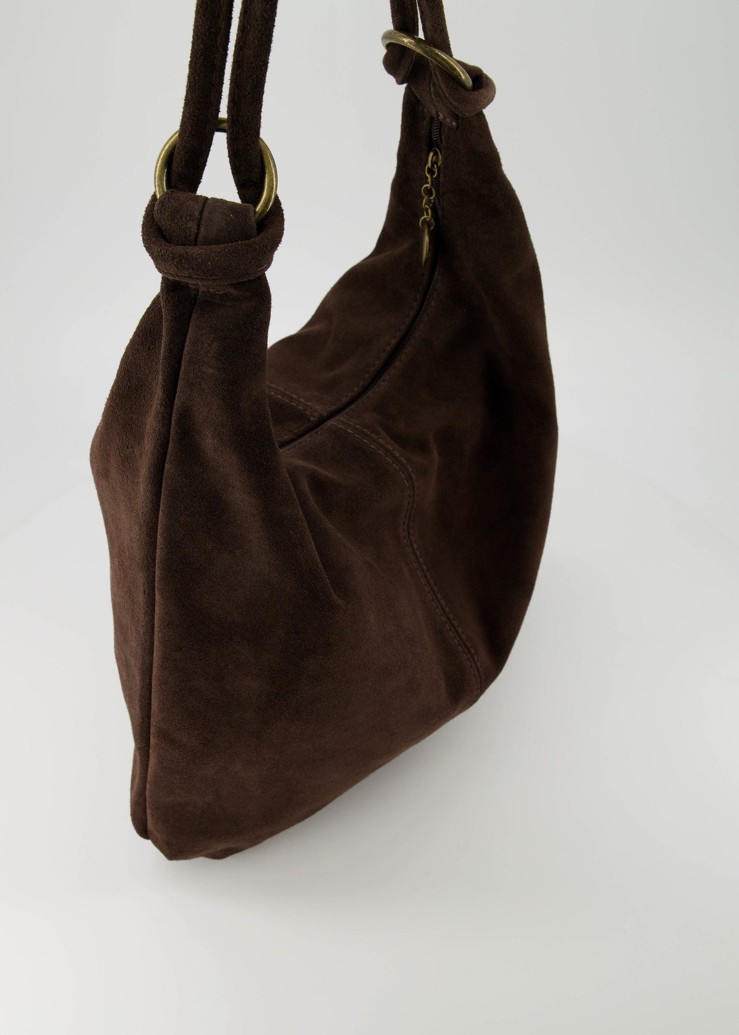 LOD of Love - Suez Suede Tas Beige Donkerbruin