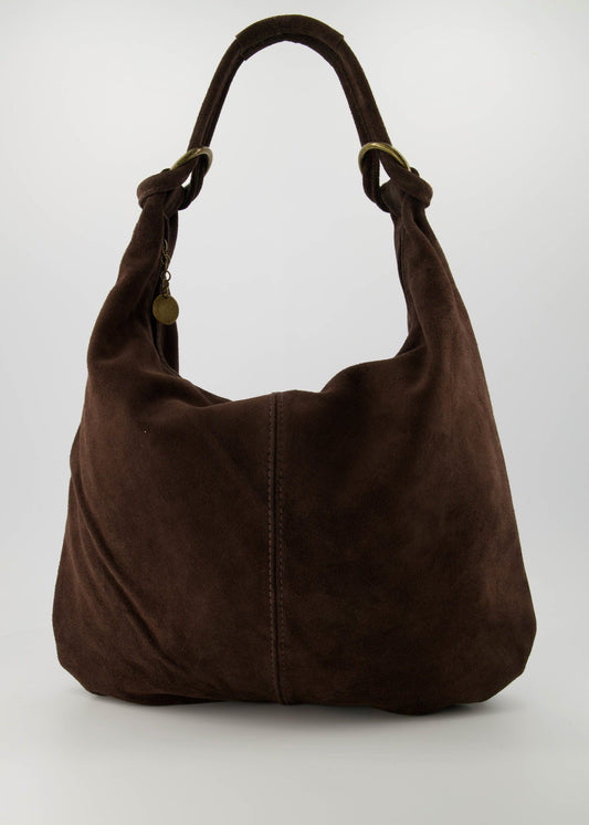 LOD of Love - Suez Suede Tas Beige Donkerbruin
