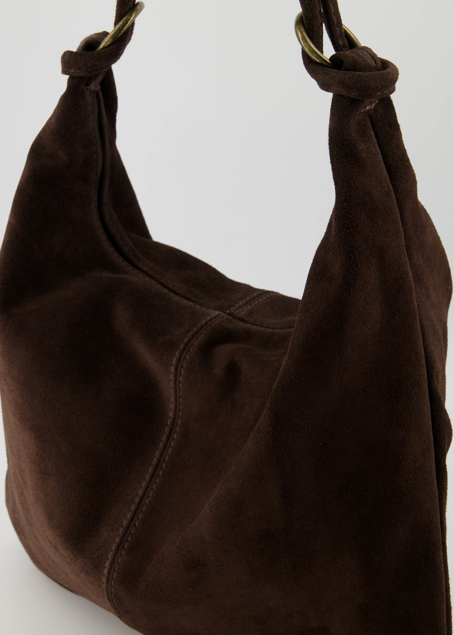 LOD of Love - Suez Suede Tas Beige Donkerbruin
