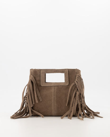 LOD of Love - Sylvie Suede Handtassen Taupe