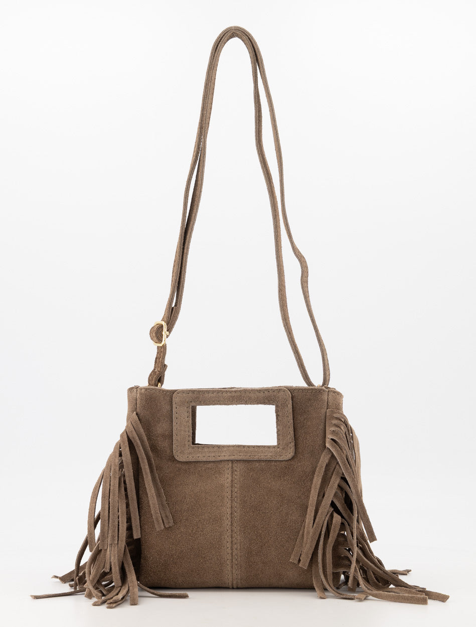LOD of Love - Sylvie Suede Handtassen Taupe
