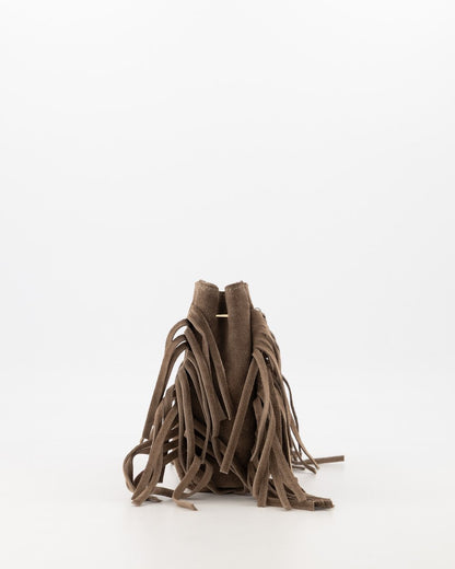 LOD of Love - Sylvie Suede Handtassen Taupe