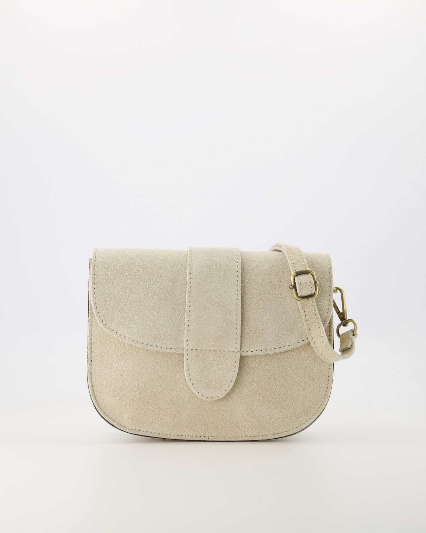 LOD of Love - Maan Suede Crossbodytassen Ecru