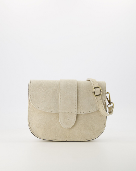LOD of Love - Maan Suede Crossbodytassen Ecru